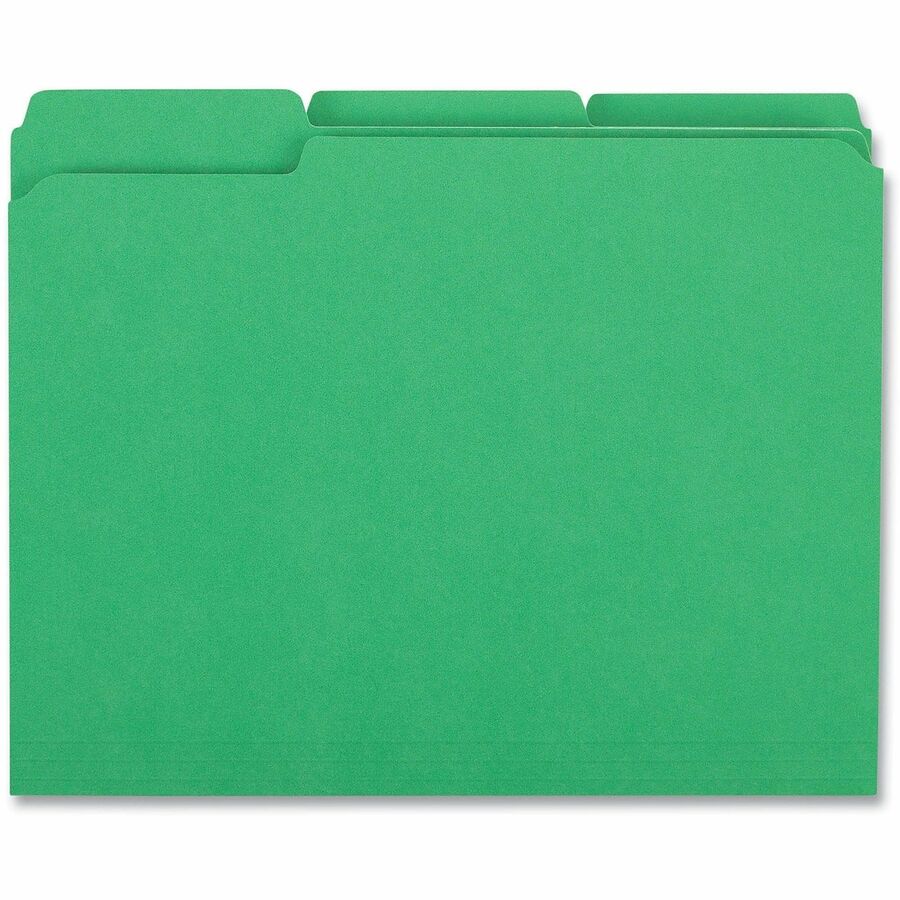 Universal 1/3 Tab Cut Letter Recycled Top Tab File Folder - Alternate-Image2