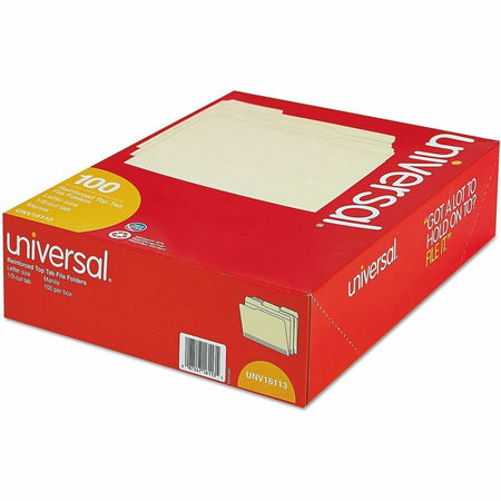 Universal 1/3 Tab Cut Letter Recycled Top Tab File Folder - Alternate-Image1