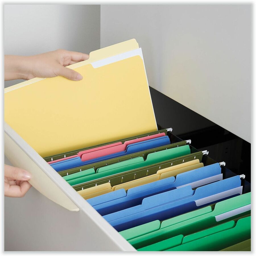 Universal 1/3 Tab Cut Letter Recycled Top Tab File Folder - Alternate-Image3