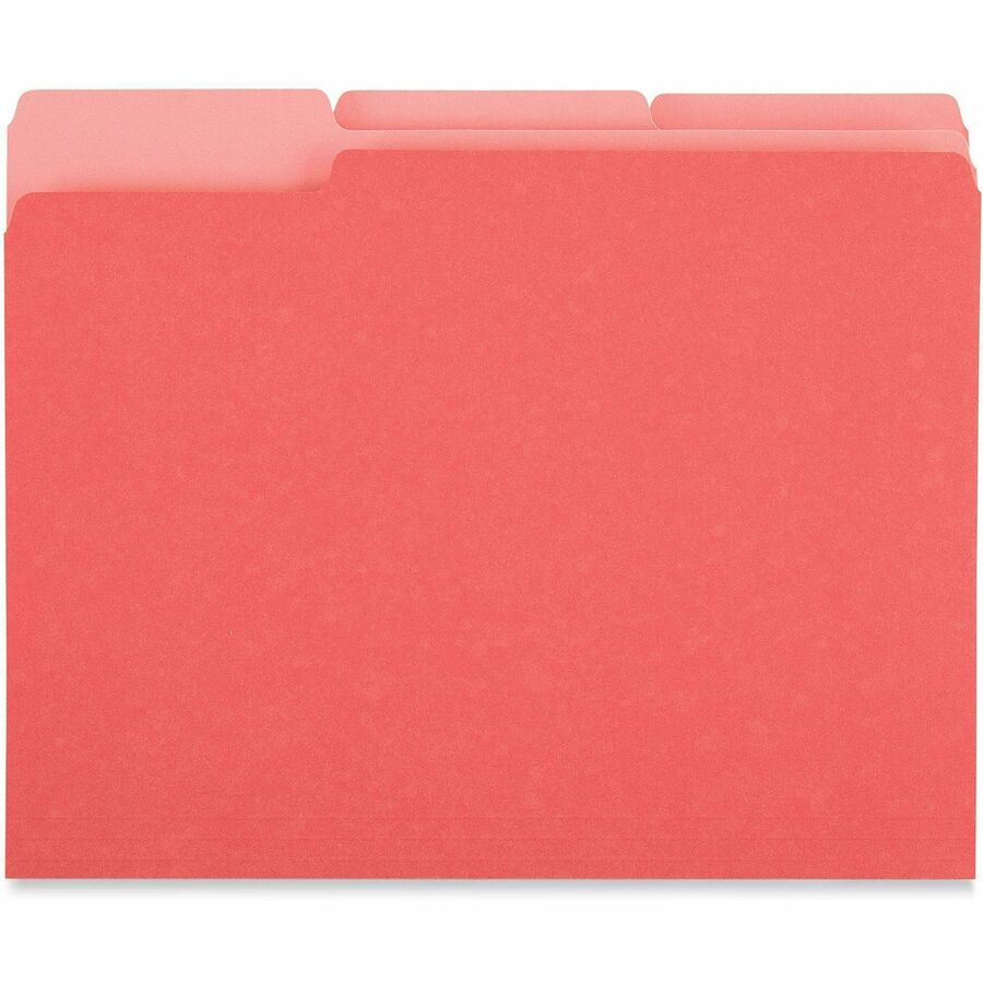 Universal 1/3 Tab Cut Letter Recycled Top Tab File Folder - Alternate-Image2