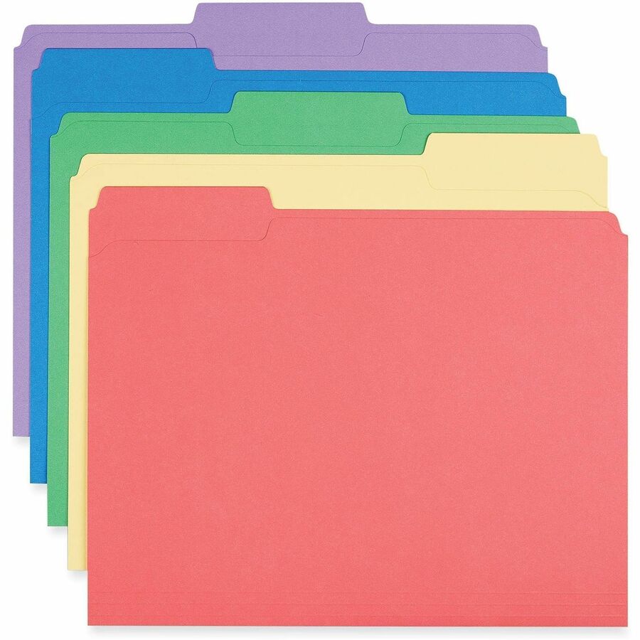 Universal 1/3 Tab Cut Letter Recycled Top Tab File Folder - Alternate-Image2