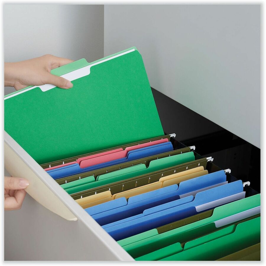 Universal 1/3 Tab Cut Letter Recycled Top Tab File Folder - Alternate-Image3