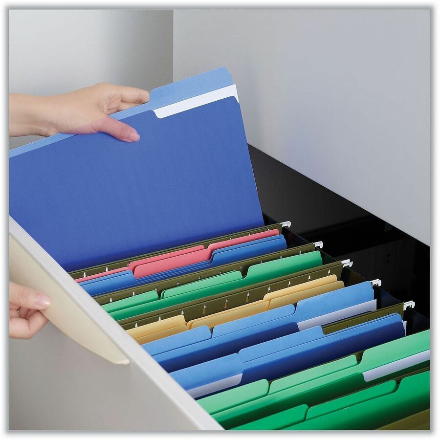 Universal 1/3 Tab Cut Letter Recycled Top Tab File Folder - Alternate-Image3