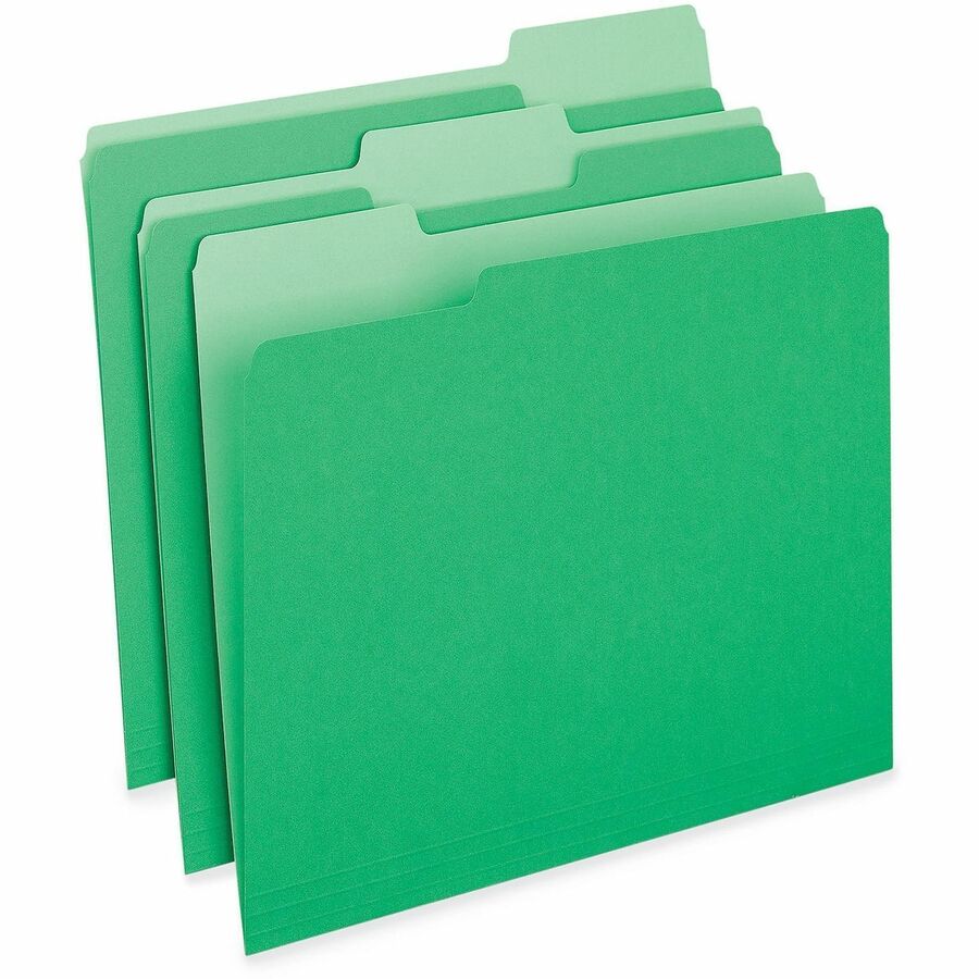 Universal 1/3 Tab Cut Letter Recycled Top Tab File Folder - Alternate-Image1