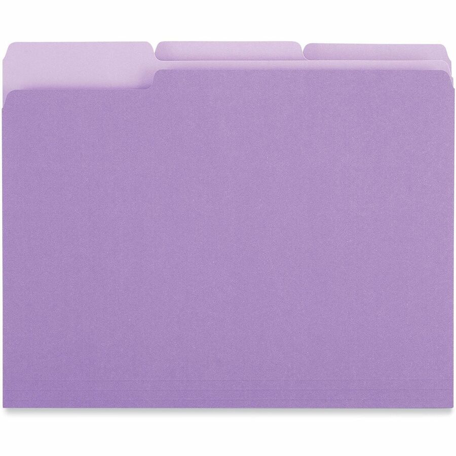 Universal 1/3 Tab Cut Letter Recycled Top Tab File Folder - Alternate-Image2