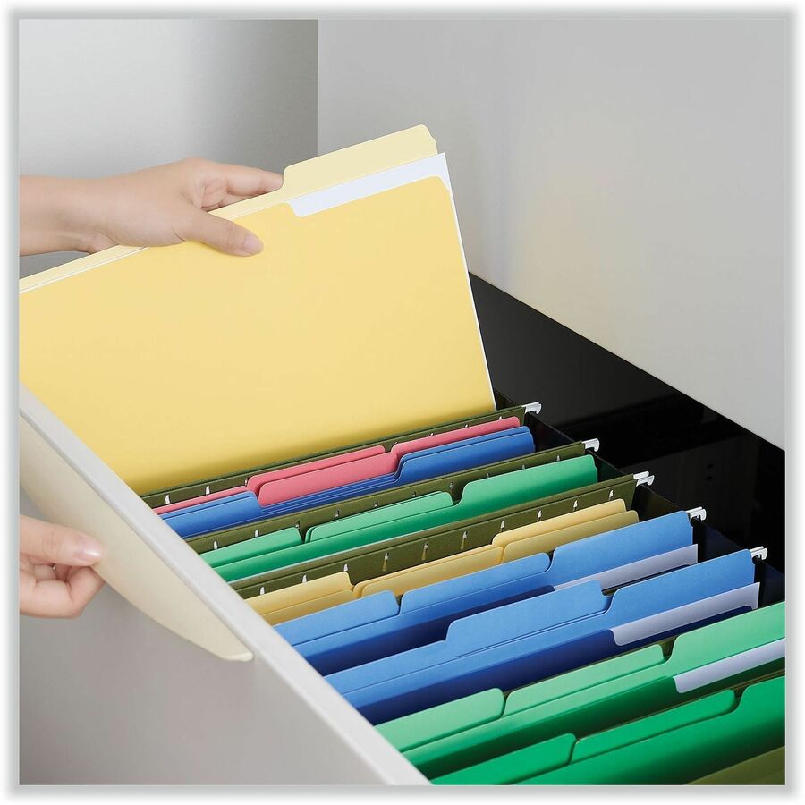 Universal 1/3 Tab Cut Letter Recycled Top Tab File Folder - Alternate-Image3