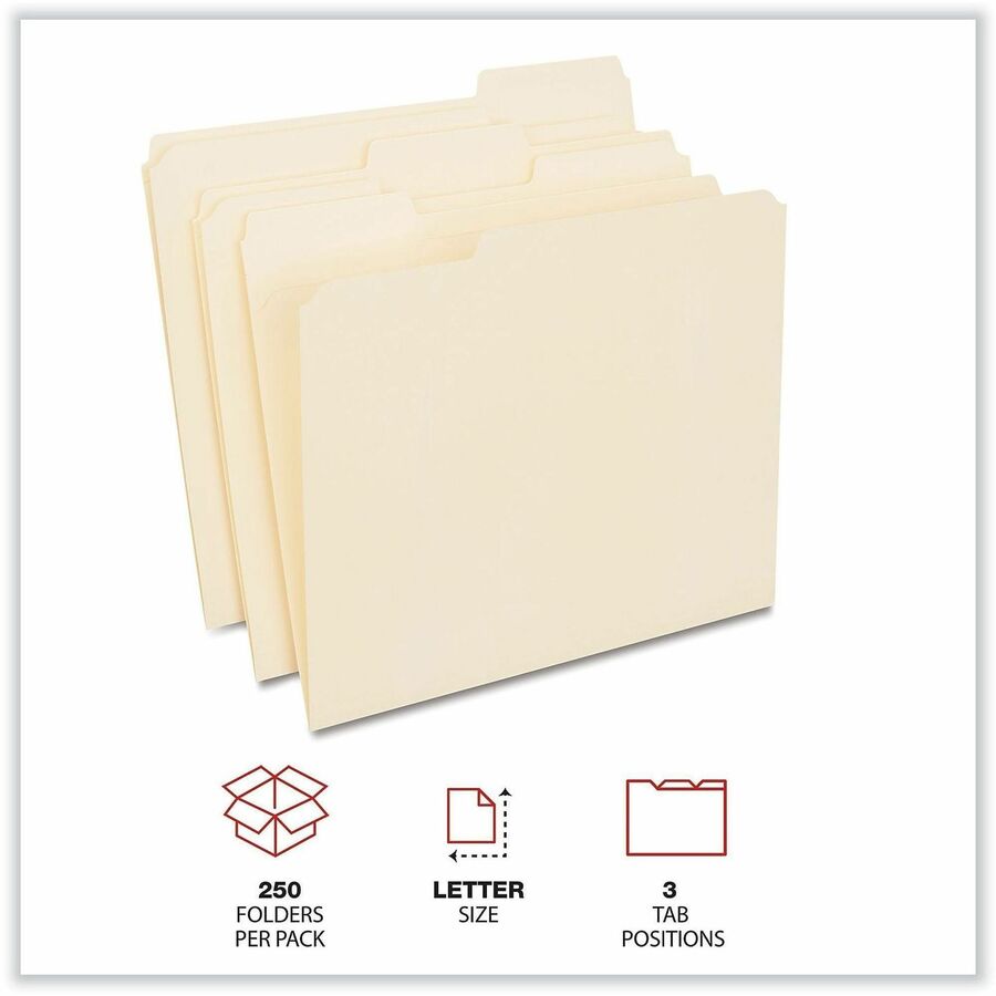 Universal 1/3 Tab Cut Letter Top Tab File Folder - Alternate-Image2