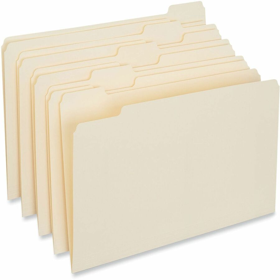 Universal 1/5 Tab Cut Legal Recycled Top Tab File Folder - Alternate-Image1