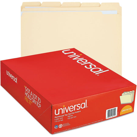 Universal 1/5 Tab Cut Letter Recycled Top Tab File Folder - Alternate-Image4