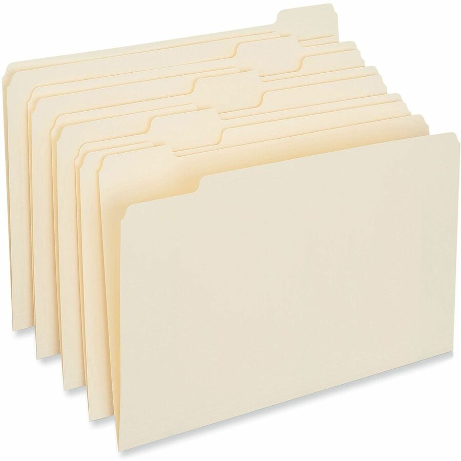 Universal 1/5 Tab Cut Letter Recycled Top Tab File Folder - Alternate-Image2
