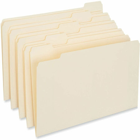 Universal 1/5 Tab Cut Letter Recycled Top Tab File Folder - Alternate-Image2