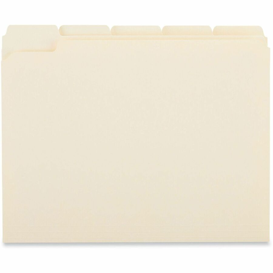 Universal 1/5 Tab Cut Letter Recycled Top Tab File Folder - Alternate-Image3