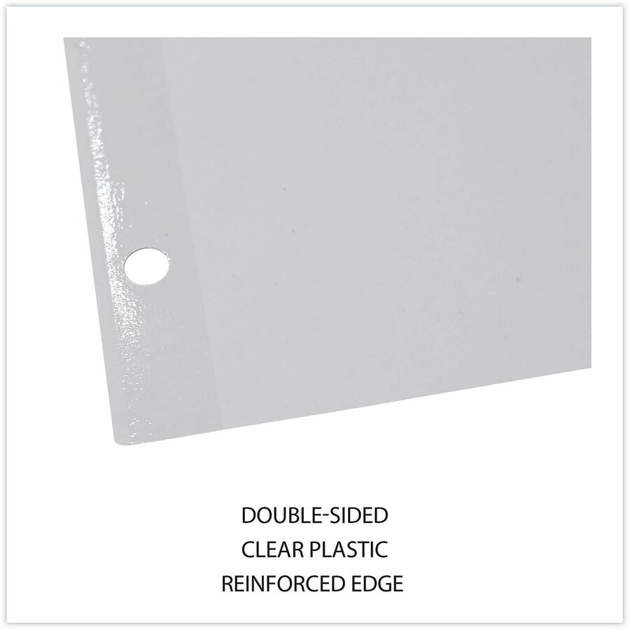 Universal Deluxe Write-On/Erasable Tab Index, 8-Tab, 11 x 8.5, White, White Tabs, 1 Set - Alternate-Image4