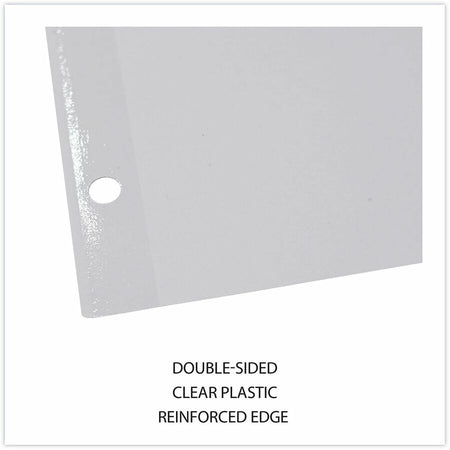 Universal Deluxe Write-On/Erasable Tab Index, 8-Tab, 11 x 8.5, White, White Tabs, 1 Set - Alternate-Image4