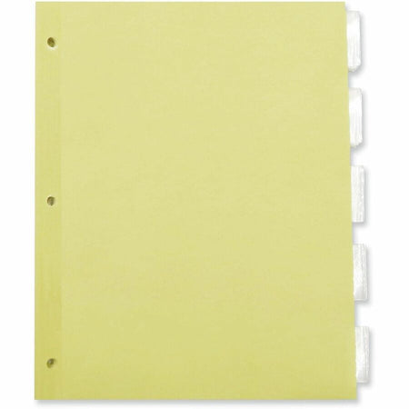 Universal Insertable Tab Index, 5-Tab, 11 x 8.5, Buff, Clear Tabs, 24 / Boxs - Alternate-Image3