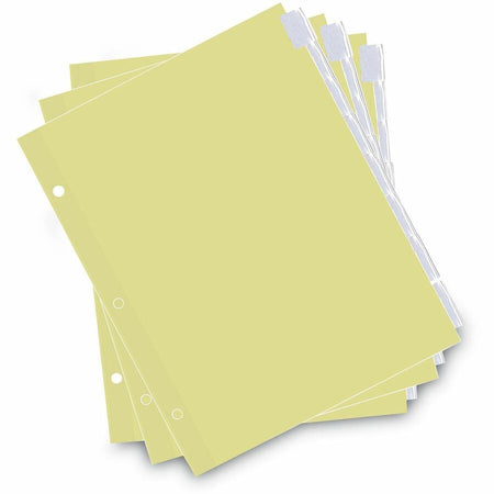 Universal Insertable Tab Index, 8-Tab, 11 x 8.5, Buff, Clear Tabs, 6 Sets - Alternate-Image3