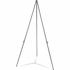 Universal Presentation Easel - 20 lb Load Capacity - 63’’ Height - Freestanding - Aluminum Steel Metal - Black