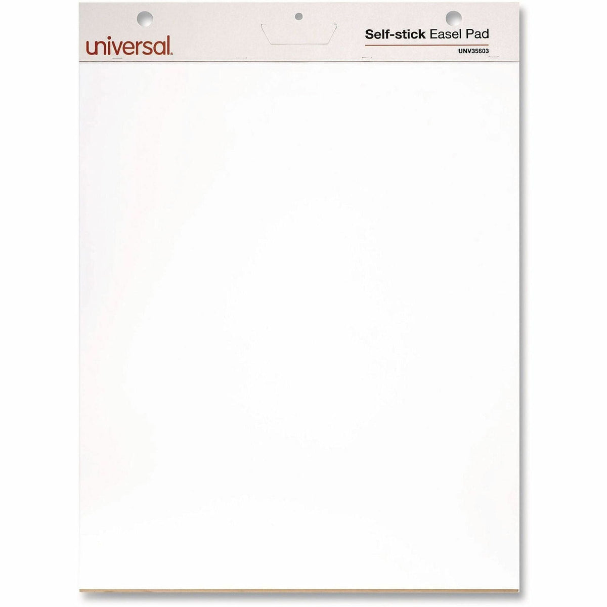 Universal Self-Stick Easel Pad, Unruled, 25 x 30, White, 30 Sheets, 2/Carton - 2000