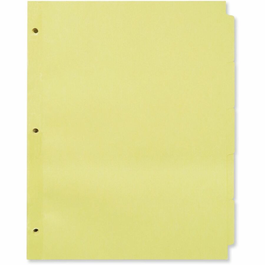 Universal Self-Tab Index Dividers, 5-Tab, 11 x 8.5, Buff, 36 / Boxs - Alternate-Image3