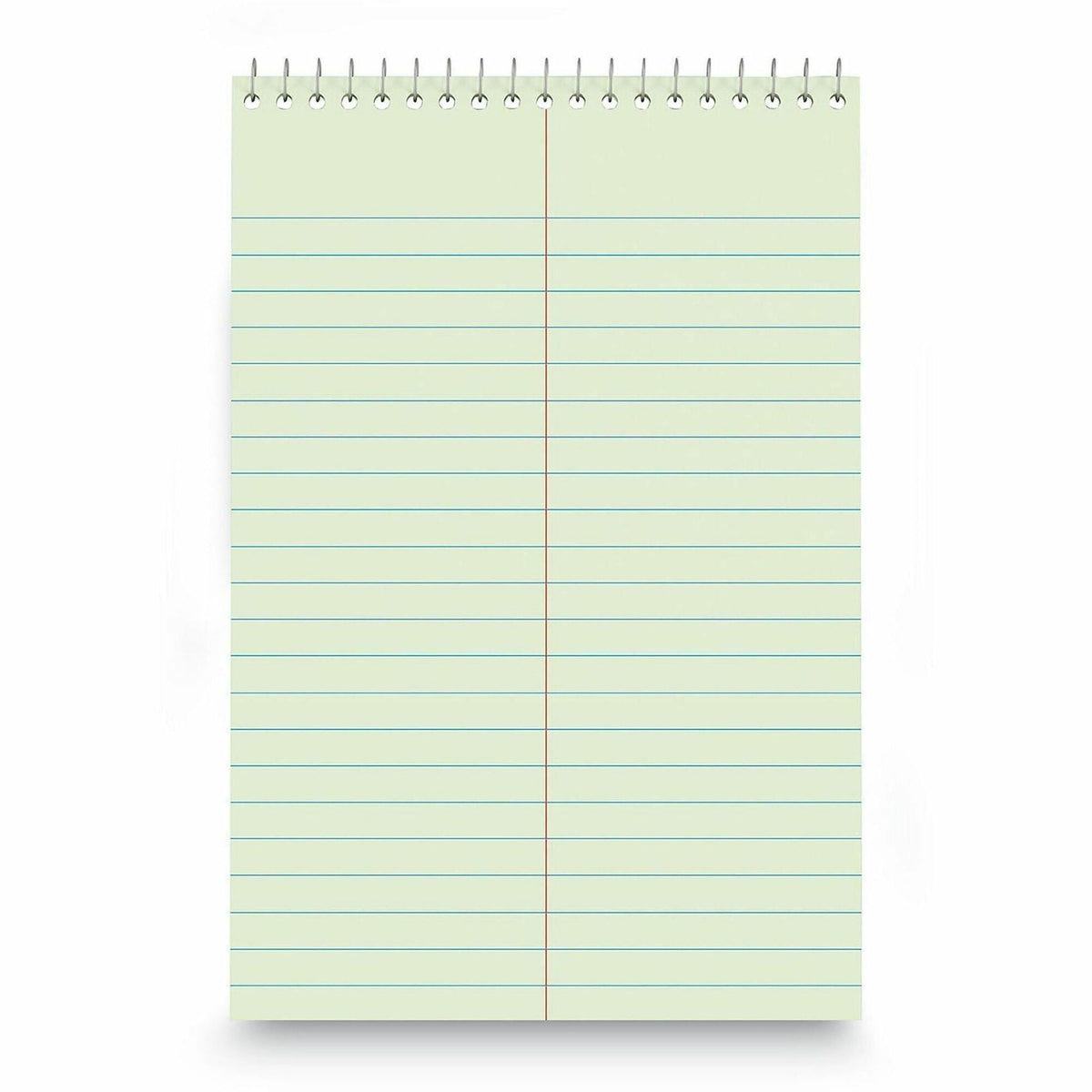 Universal Steno Pads, Gregg Rule, Red Cover, 80 Green-Tint 6 x 9 Sheets - 2000