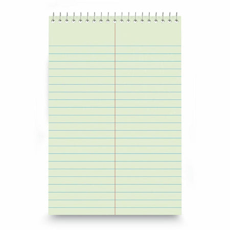 Universal Steno Pads, Gregg Rule, Red Cover, 80 Green-Tint 6 x 9 Sheets - 2000