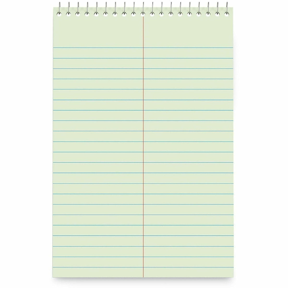 Universal Steno Pads, Gregg Rule, Red Cover, 80 Green-Tint 6 x 9 Sheets, 6/Pack - 2000