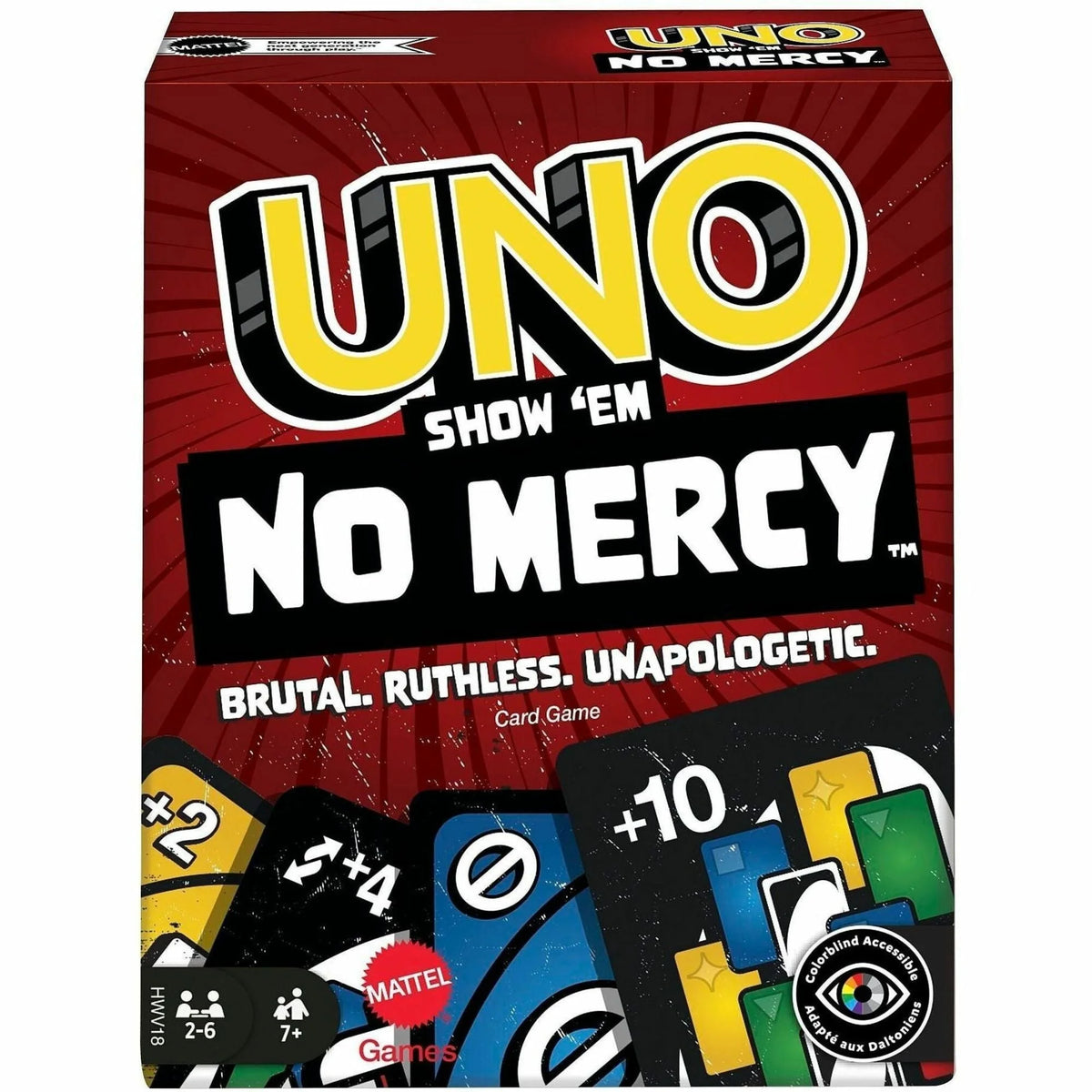 UNO Show ’Em No Mercy Card Game: Fun for Kids Adults & Family Night - Games Puzzles