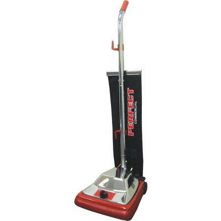 V.A.C. 12’’ Wide Upright Vacuum - 870 W Motor - Bagged - Cleaning Width - Carpet - 50 ft Cable Length - Black