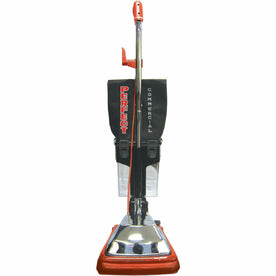 V.A.C. Upright Dirt Cup Vacuum - 870 W Motor - Bagged - 12’’ Cleaning Width - Carpet - 50 ft Cable Length - Black Red