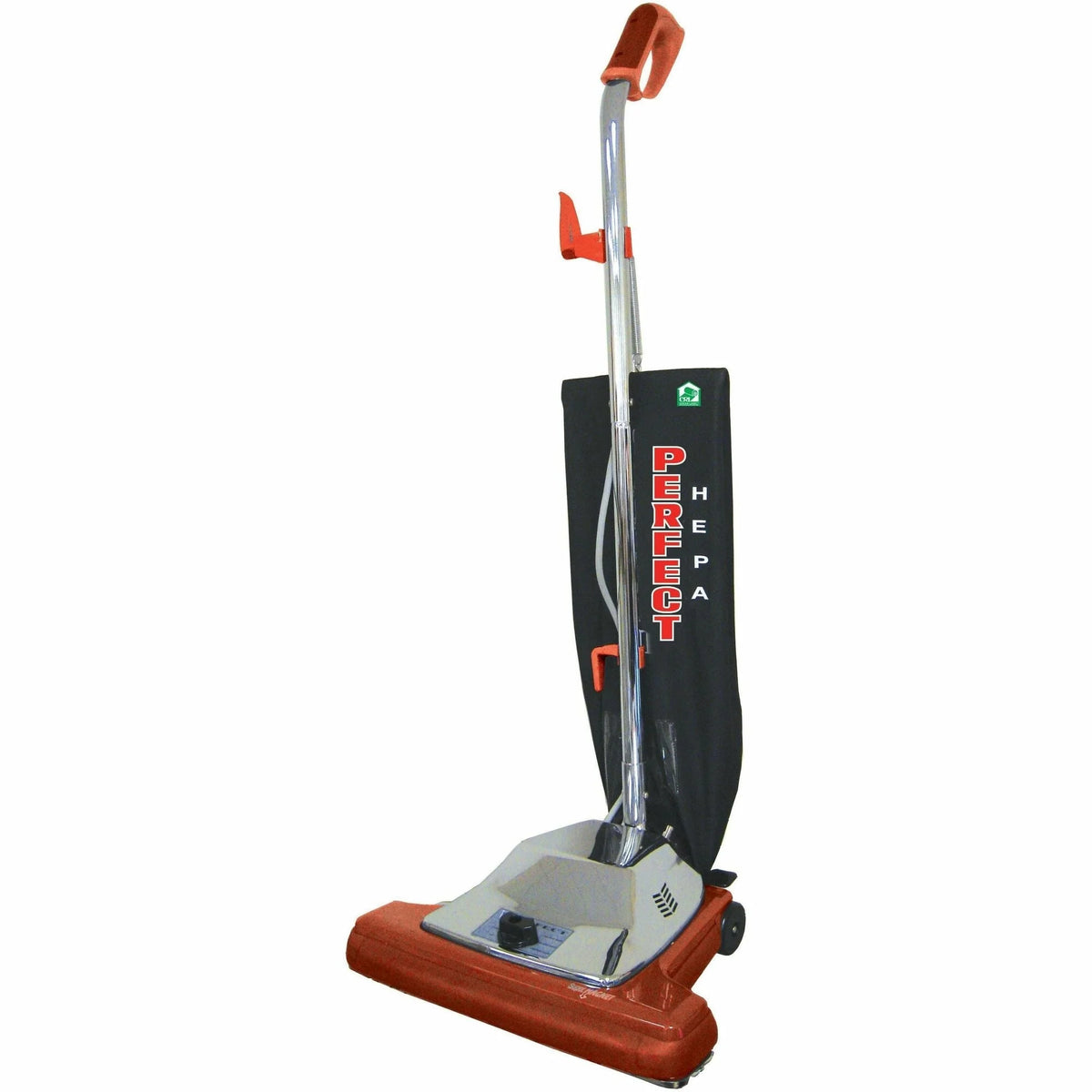 V.A.C. Upright Vacuum with HEPA Filtration - 870 W Motor - Bagged - 16’’ Cleaning Width - Carpet - 50 ft Cable Length