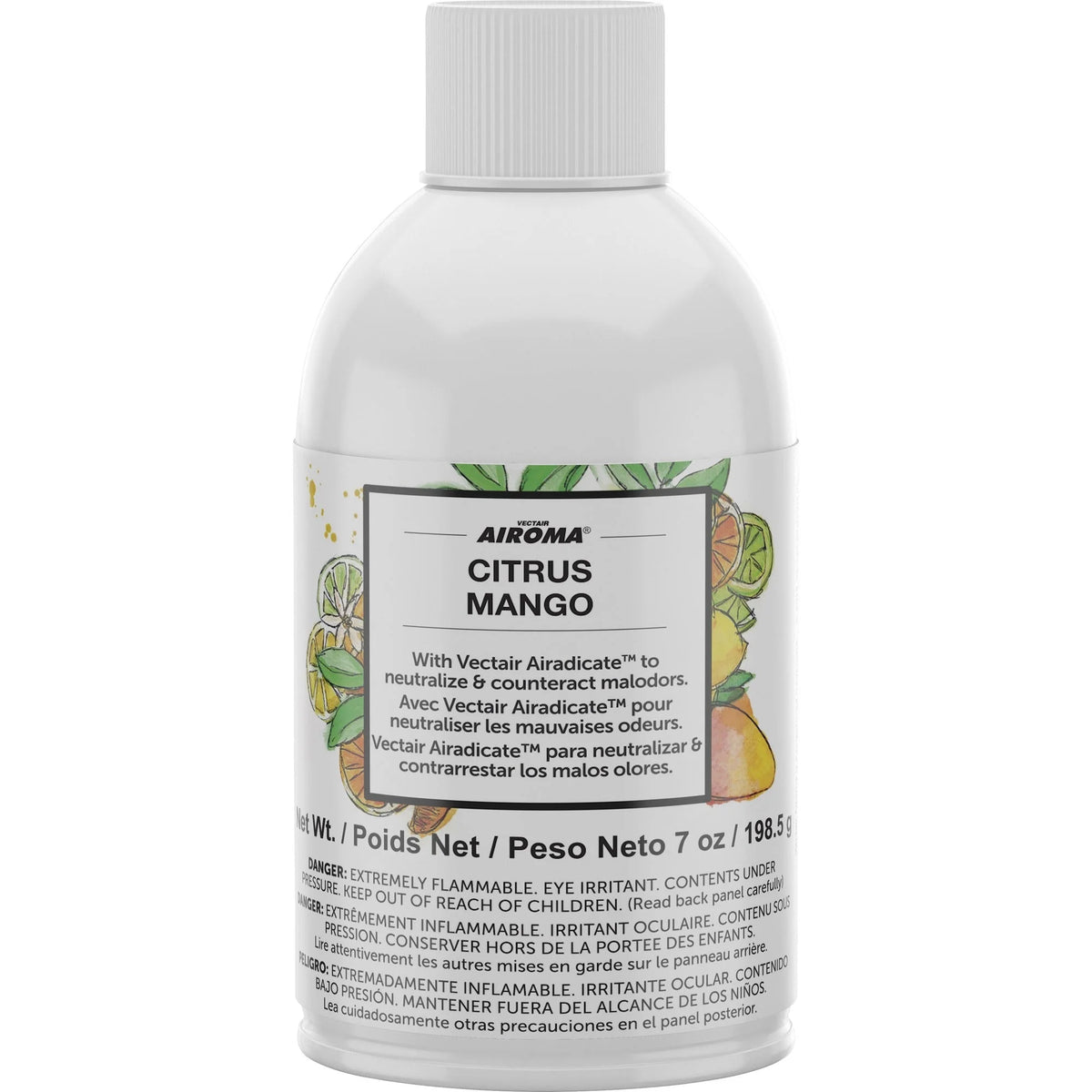 Vectair Systems Airoma Citrus Mango Aerosol Refill - 60 Day Odor Neutralizer - Air Fresheners