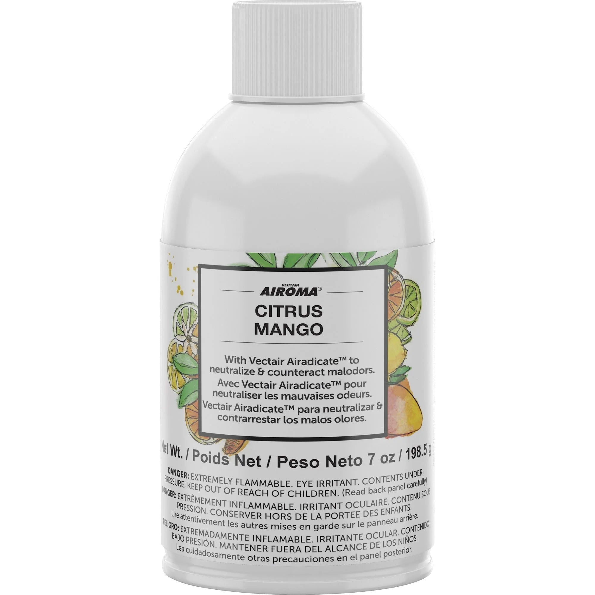 Vectair Systems Airoma Citrus Mango Aerosol Refill - 60 Day Odor Neutralizer - Air Fresheners