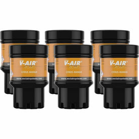 Vectair Systems V-Air MVP Dispenser Refill - Citrus Mango Spray - Odor Neutralizer - 60 Day - 6/Carton - Air Fresheners