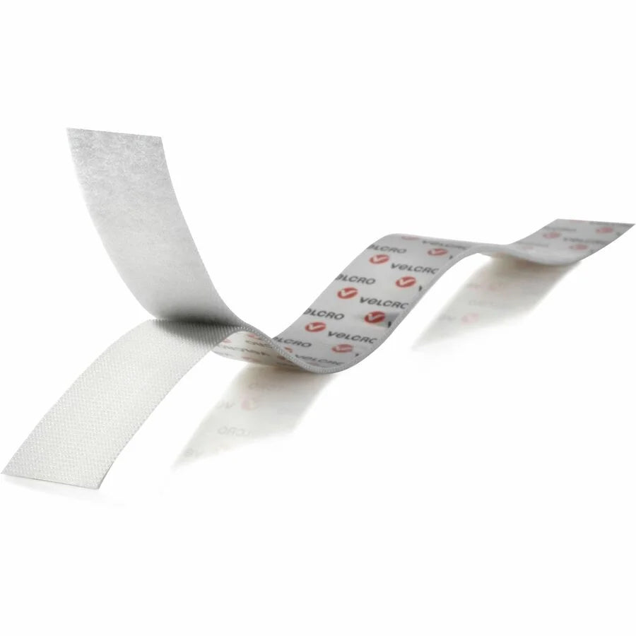 VELCRO® 95179 General Purpose Removable Mounting - 15 ft Length x 0.75’’ Width - White - Silicone - Damage Resistant