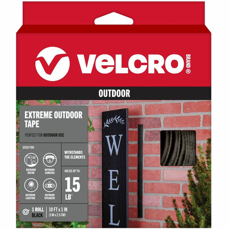 VELCRO® Extreme Outdoor 10ft x 1in Tape Roll Black - 2000