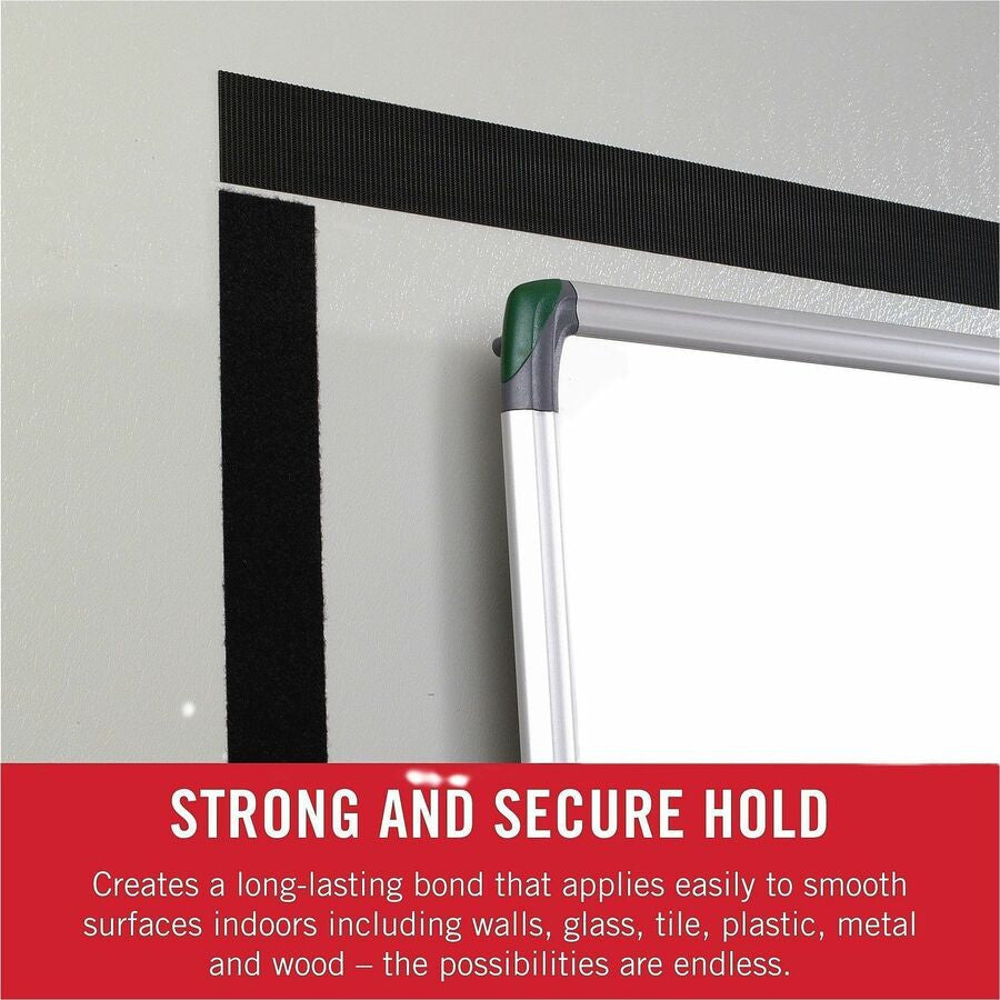 VELCRO® High-Strength Fastener - 25 yd Length x 2’’ Width - Black - Polyamide - Dust Resistant Temperature - Hook & Loop