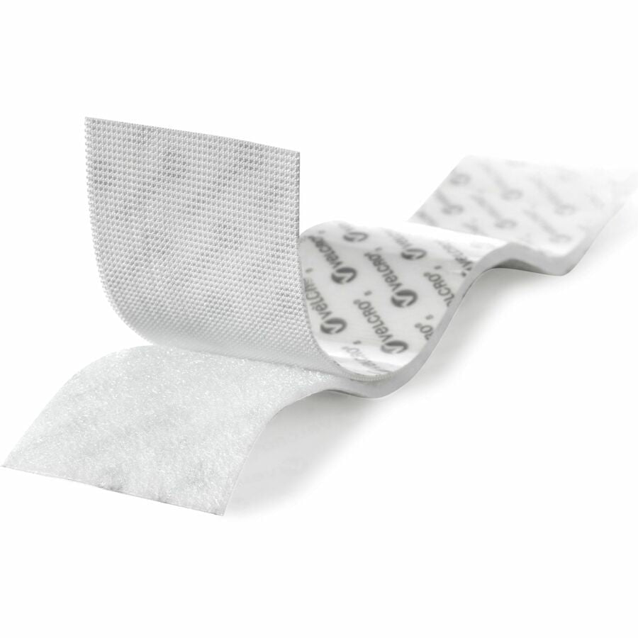 VELCRO® Industrial Strength 15ft x 2in Roll White - 15 ft Length 2’’ Width - Water Resistant Long Lasting - Hook & Loop