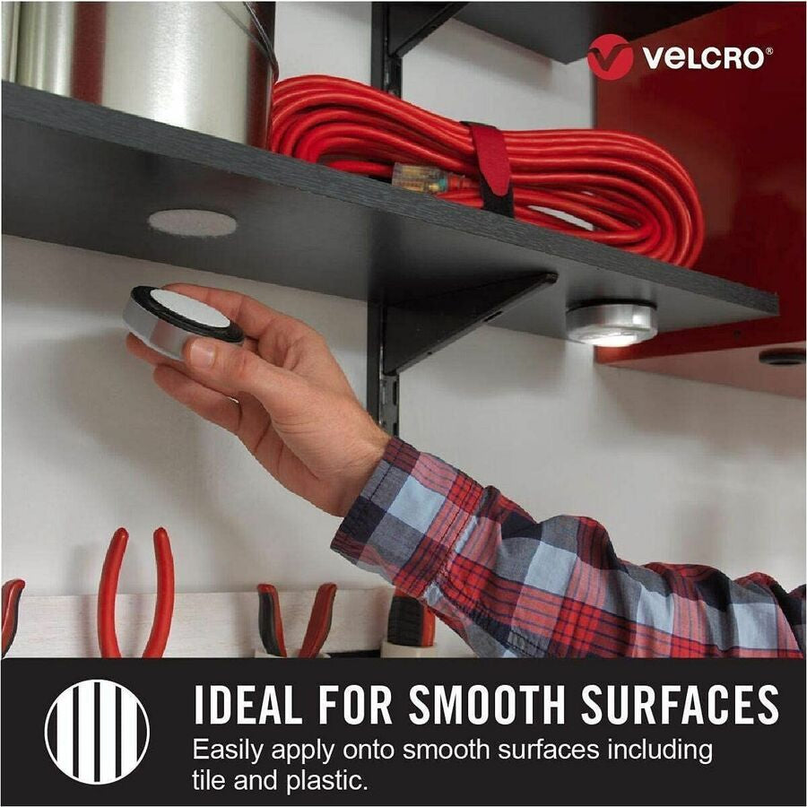 VELCRO® Industrial Strength 4ft x 2in Roll Black - 4 ft Length 2’’ Width - Plastic - Water Resistant Long Lasting
