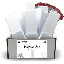 VELCRO® Large Removable Hooks - 14 Hook - 5 lb (2.27 kg) Capacity - 4.5’’ Height x 1.5’’ Width 0.8’’ Length