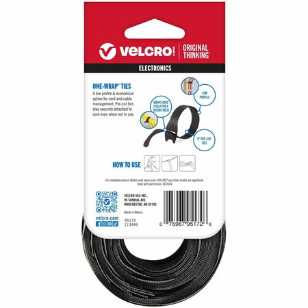 VELCRO&reg; One Wrap Light-duty Thin Bundling Ties - Alternate-Image2