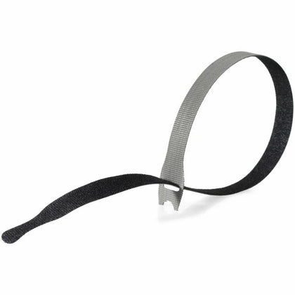 VELCRO® ONE-WRAP Thin Ties: 15in x 1/2in Gray & Black Cable Ties 30-Pack - Computer / Laptop Accessories