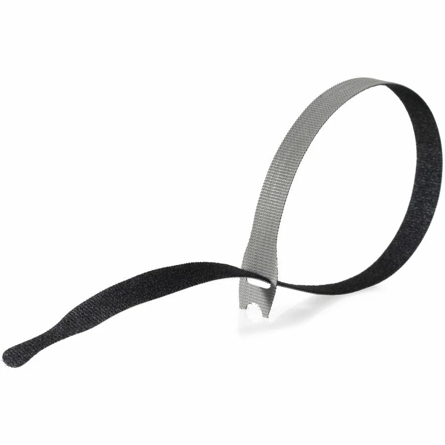 VELCRO® ONE-WRAP Thin Ties: 15in x 1/2in Gray & Black Cable Ties 30-Pack - Computer / Laptop Accessories