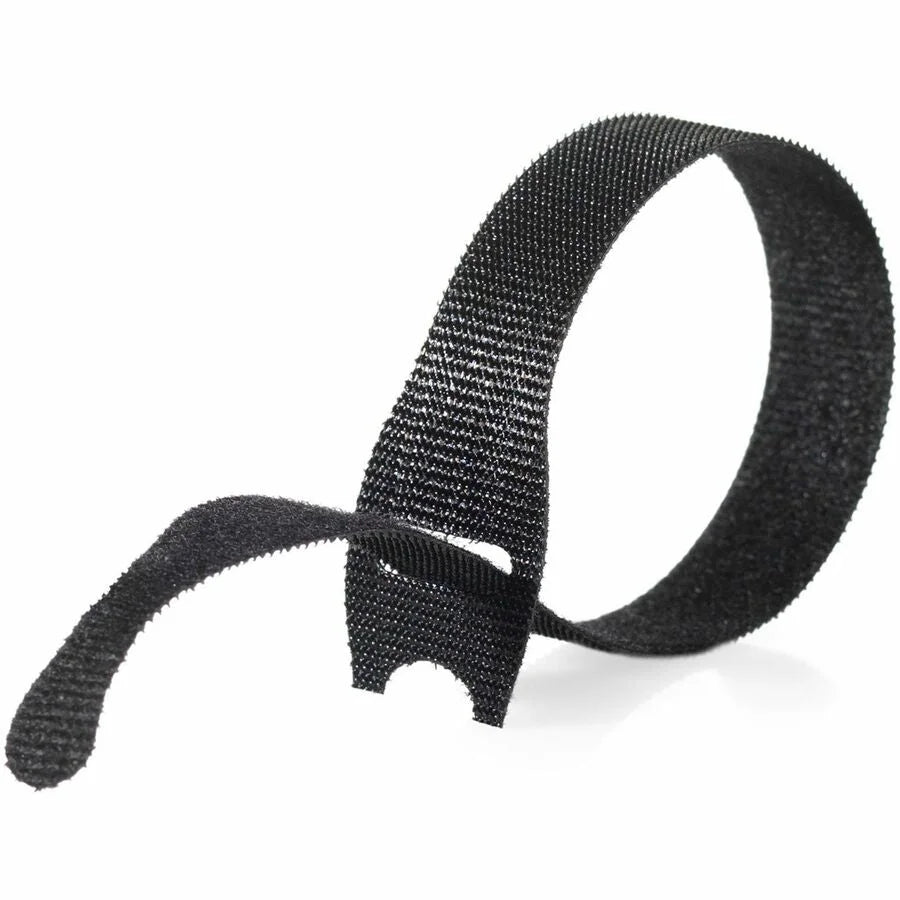 VELCRO® ONE-WRAP Thin Ties 8in x 1/2in - Cable Tie Pack - Black & Gray - Audio/Video Cables Accessories