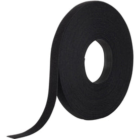 VELCRO® ONE-WRAP Tie Bulk Roll - Black - 75 ft Length - 1 / Pack - Hook & Loop