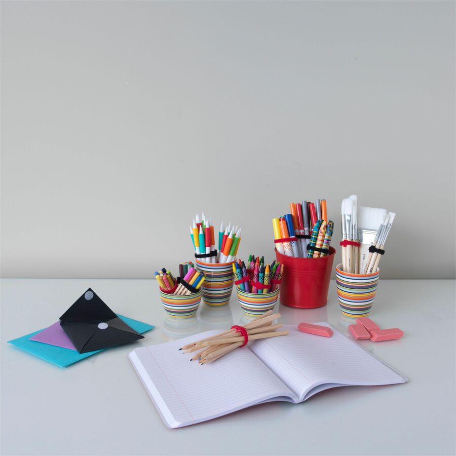 VELCRO&reg; ONE-WRAP Ties 8in x 1/4in Ties Black 25 ct - Alternate-Image15