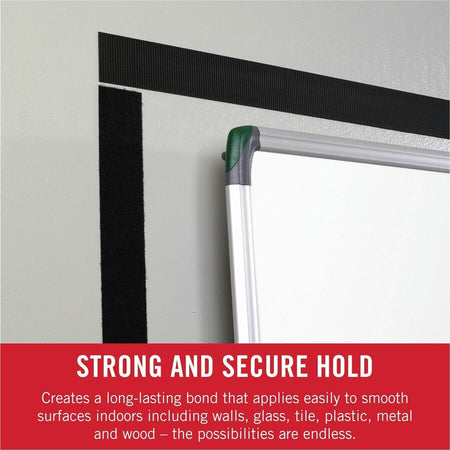 VELCRO® Sticky Back 30ft x 3/4in Roll Black - 10 yd Length 0.75’’ Width - For Mount Picture/Poster Multi Surface Home