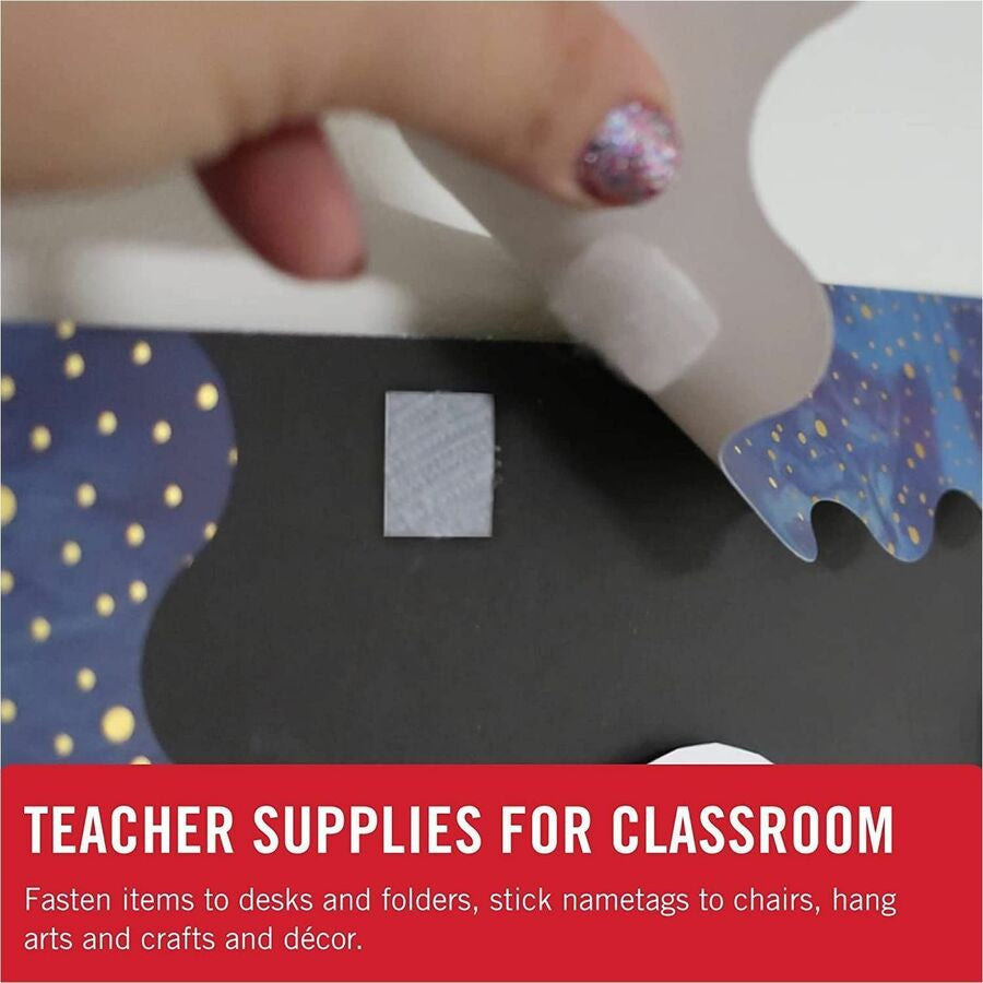 VELCRO® Sticky Back 5ft x 3/4in Roll White - 5 ft Length 0.75’’ Width - Dispenser Included - Hook & Loop