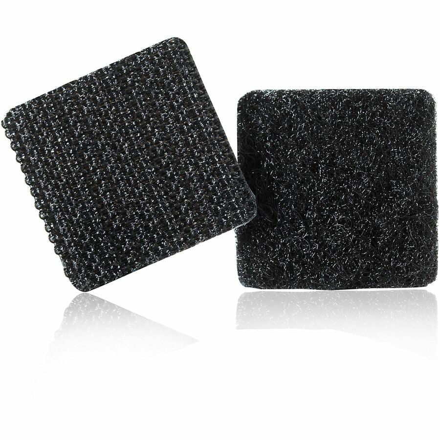 VELCRO® Sticky Back 7/8in Squares Black 12 Ct - 0.87’’ Length x Width - Hook & Loop