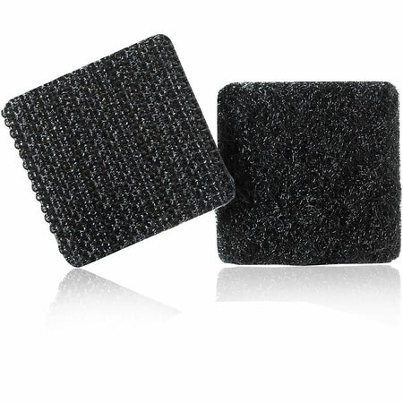 VELCRO® Sticky Back 7/8in Squares Black - 12 Ct Pack - Hook & Loop