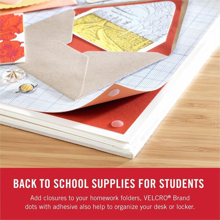 VELCRO® Thin Clear Fasteners 5/8in Circles 75 ct - 0.63’’ Diameter - Water Resistant - Hook & Loop